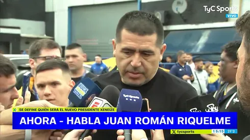 Riquelme habló tras votar en Boca.