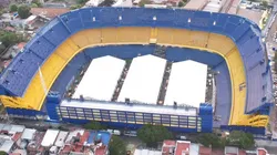 Las carpas dentro de la Bombonera para las elecciones no se vieron afectadas a pesar del fuerte temporal.