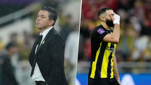 Marcelo Gallardo y Karim Benzema, en medio de las críticas a Arabia Saudita.