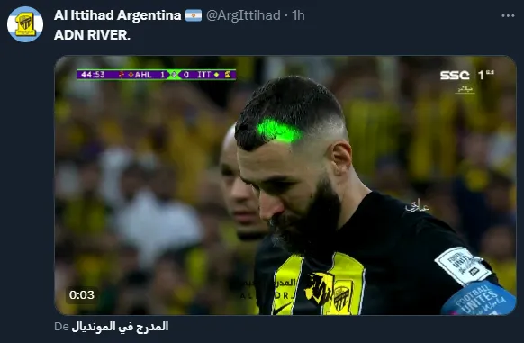 “ADN River” fue tendencia debido al penal errado de Benzema (Twitter).