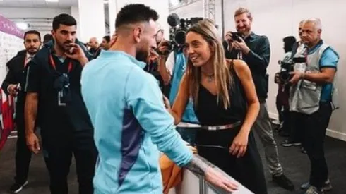 Lionel Messi y Sofi Martínez.