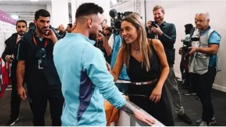 Lionel Messi y Sofi Martínez.