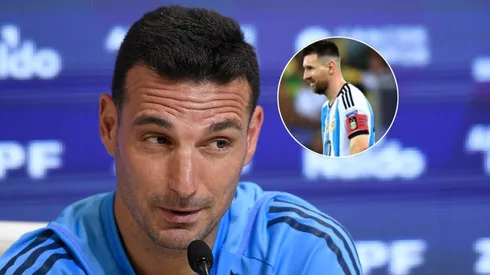 Lionel Scaloni y Leo Messi.