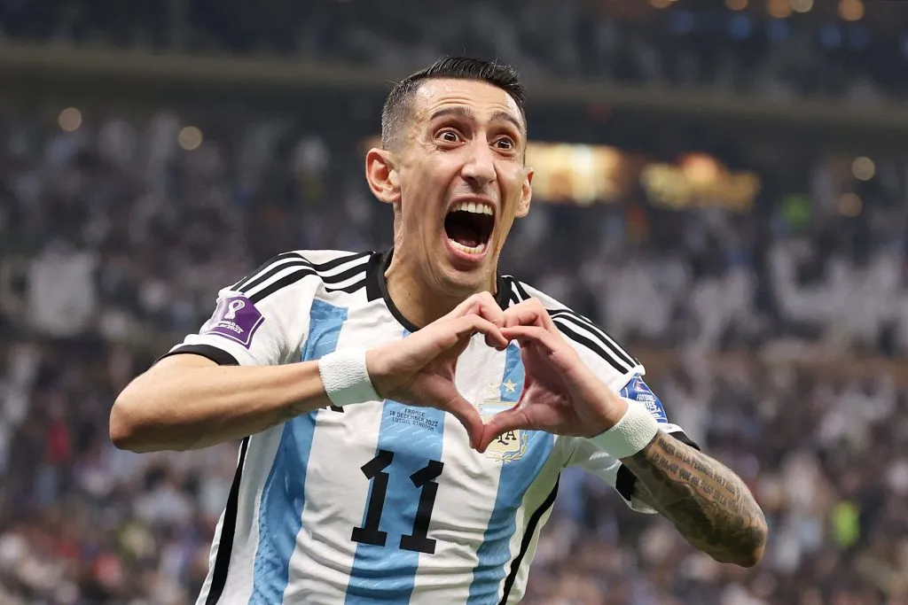 Di María, otra vez clave en una final. Getty Images.