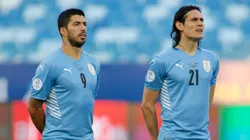 Suárez y Cavani, juntos en el seleccionado uruguayo.