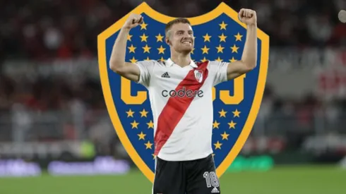 Lucas Beltran contó que, antes de jugar en River, estuvo cerca de incorporarse a las inferiores de Boca. Getty Images.