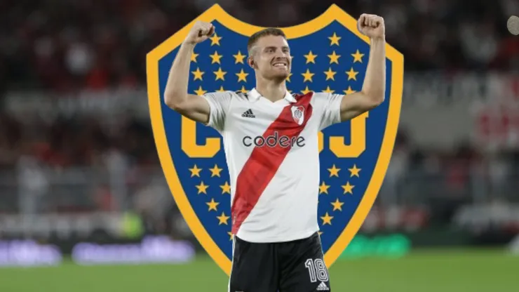 Lucas Beltran contó que, antes de jugar en River, estuvo cerca de incorporarse a las inferiores de Boca. Getty Images.