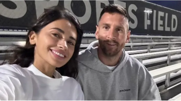 Messi publicó una foto entrenando con Antonela que impactó por su físico: "La maldita cabra"
