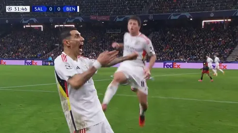 El festejo alocado de Di María.