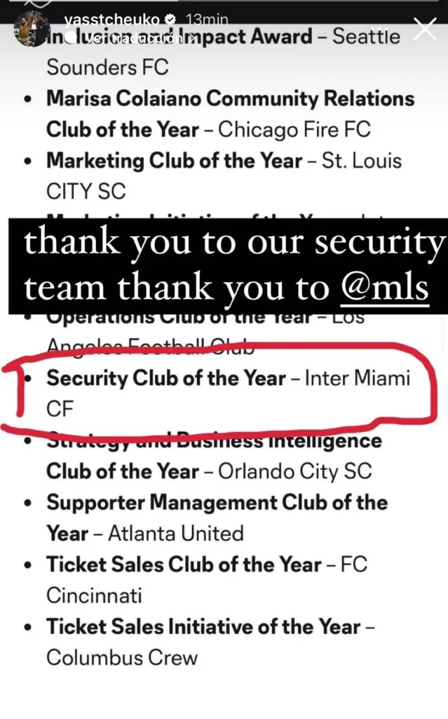 Reacción del guardaespaldas de Messi. (Foto:  Instagram / @yasstcheuko)