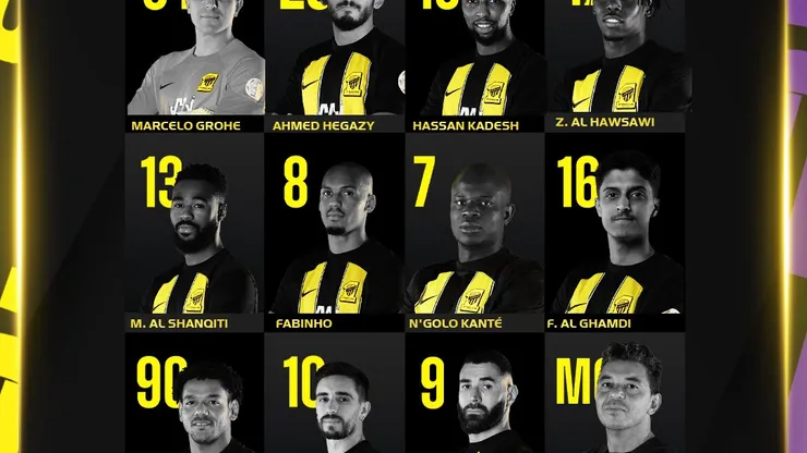 Al Ittihad y su equipo confirmado para jugar hoy.
