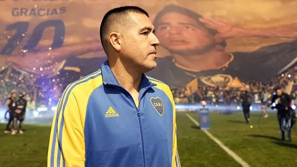 Juan Román Riquelme se presenta como candidato a presidente de Boca. (Getty)