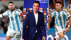Lionel Messi, Lionel Scaloni y Lautaro Martínez, nominados a los premios IFFHS 2023. Getty Images.