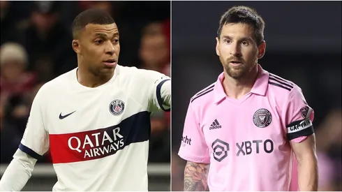 Kylian Mbappé y Leo Messi.