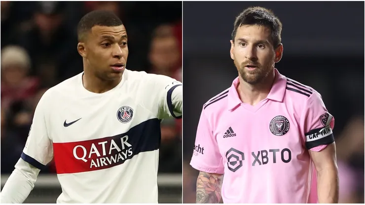 Kylian Mbappé y Leo Messi.