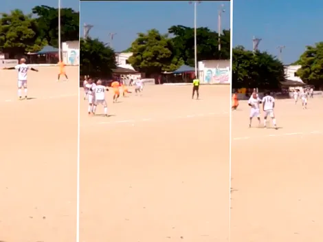 Teo Gutiérrez, a las piñas en un partido amateur tras quedar libre del Deportivo Cali