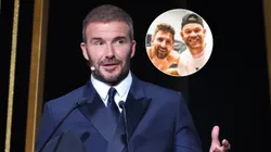 David Beckham, Lionel Messi y Nick Marsman.