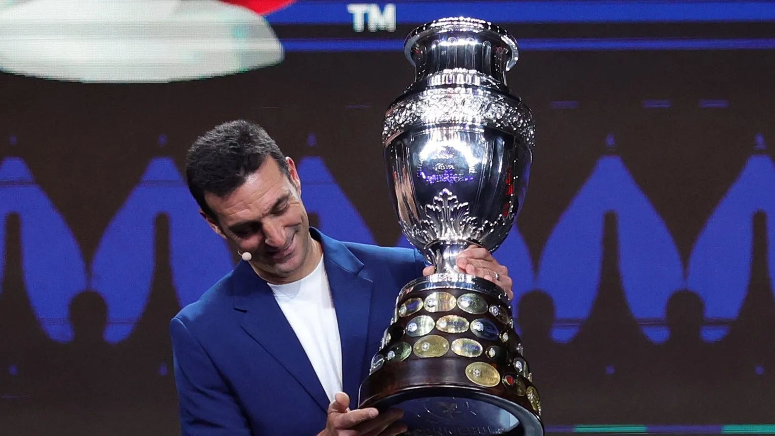 Lionel Scaloni dijo presente en el sorteo de la Copa América 2024. (Getty)