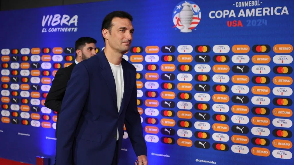 Scaloni estuvo en el sorteo de la Copa América y habló de su futuro (Getty Images).
