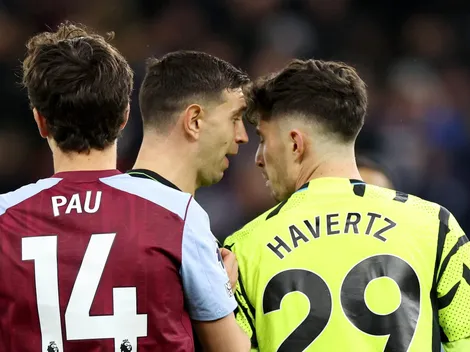 (VIDEO) Dibu Martínez se sacó con Havertz y lo terminó echando