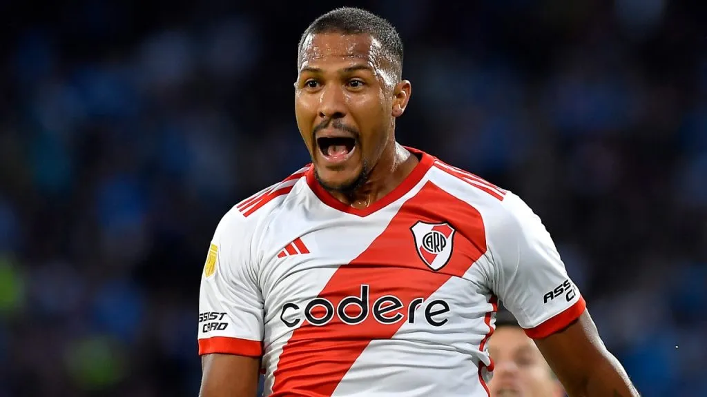 Salomón Rondón, hombre clave del ataque de River en la Copa de la Liga Profesional (Getty Images).