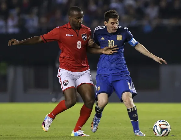 Lionel Messi en el amistoso ante Trinidad y Tobago disputado en 2014.