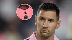 Lionel Messi y la nueva camiseta de Inter Miami.