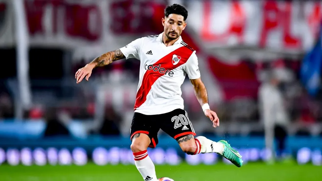 Milton Casco durante un partido de River. (Foto: Getty)