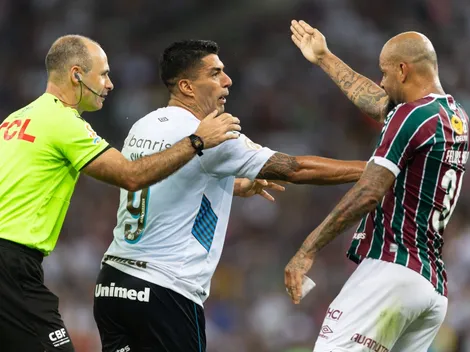 Insultos, empujones y llave al cuello: El caliente cruce entre Luis Suárez y Felipe Melo