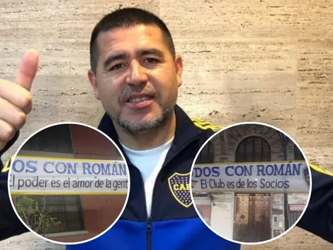 La zona del Palacio de Tribunales amaneció con pasacalles a favor de Riquelme