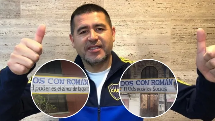 Aparecieron dos pasacalles alusivos a las elecciones en Boca en las adyacencias del Palacio de Tribunales.