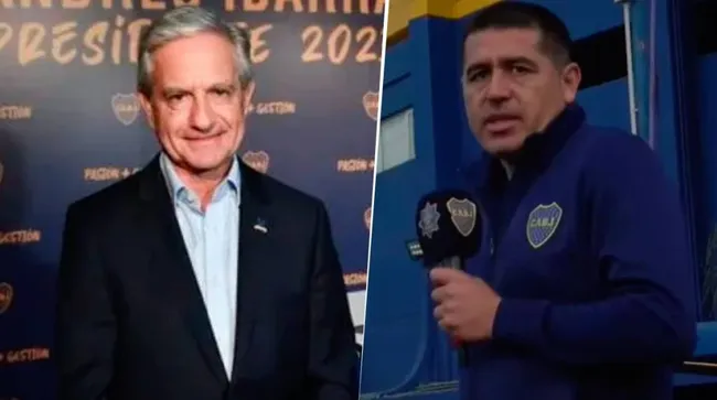Ibarra y Riquelme, cara a cara por la presidencia de Boca. (Foto: Captura)