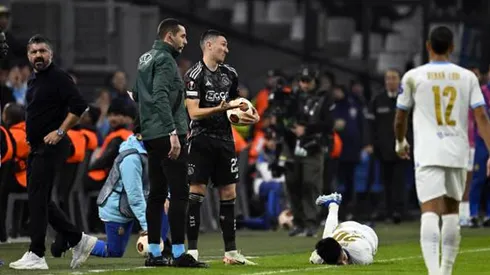 El delantero argentino criticó al rival que lo lesionó.