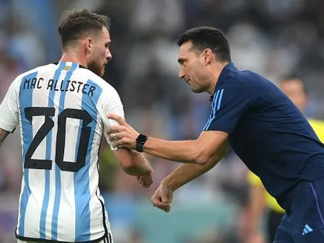 Selección Argentina: la frase con que Scaloni se habría despedido de Alexis Mac Allister por adelantado