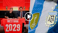 Prestianni, presentado en Benfica.