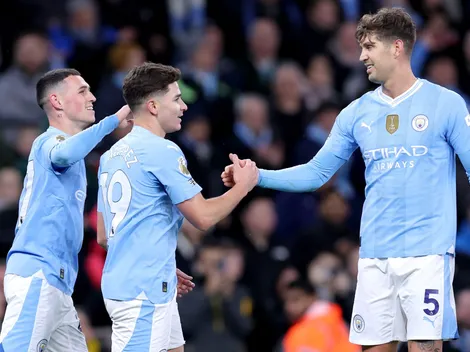 En el día de su cumpleaños, Julián Álvarez marcó un doblete en cinco minutos