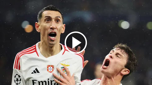 El Fideo Di María, clave en Benfica.