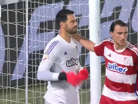 VIDEO | Blooper de Batalla: se resbaló, regaló la pelota y fue gol de Getafe