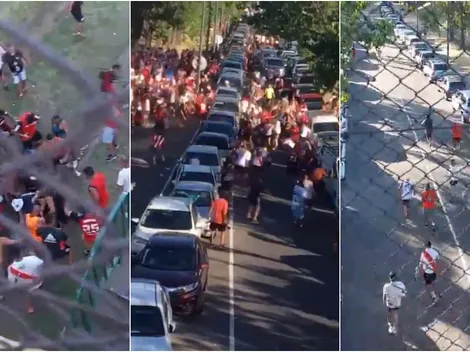 VIDEO | Las tremendas imágenes de la interna entre la barra de River