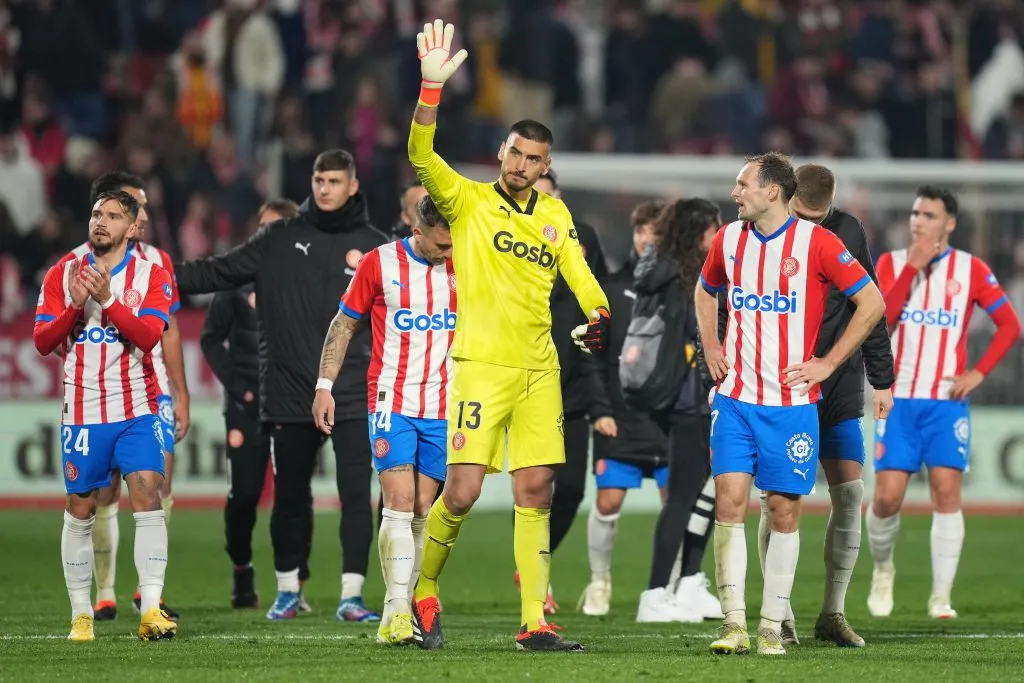 Paulo Gazzaniga, el arquero del Girona líder de LaLiga. Getty Images.