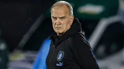 Marcelo Bielsa mantuvo un tenso cruce con un periodista tras el 1 a 0 que la Selección de Uruguay sufrió con su similar de Chile en los Juegos Preolímpicos de Venezuela. Getty Images.
