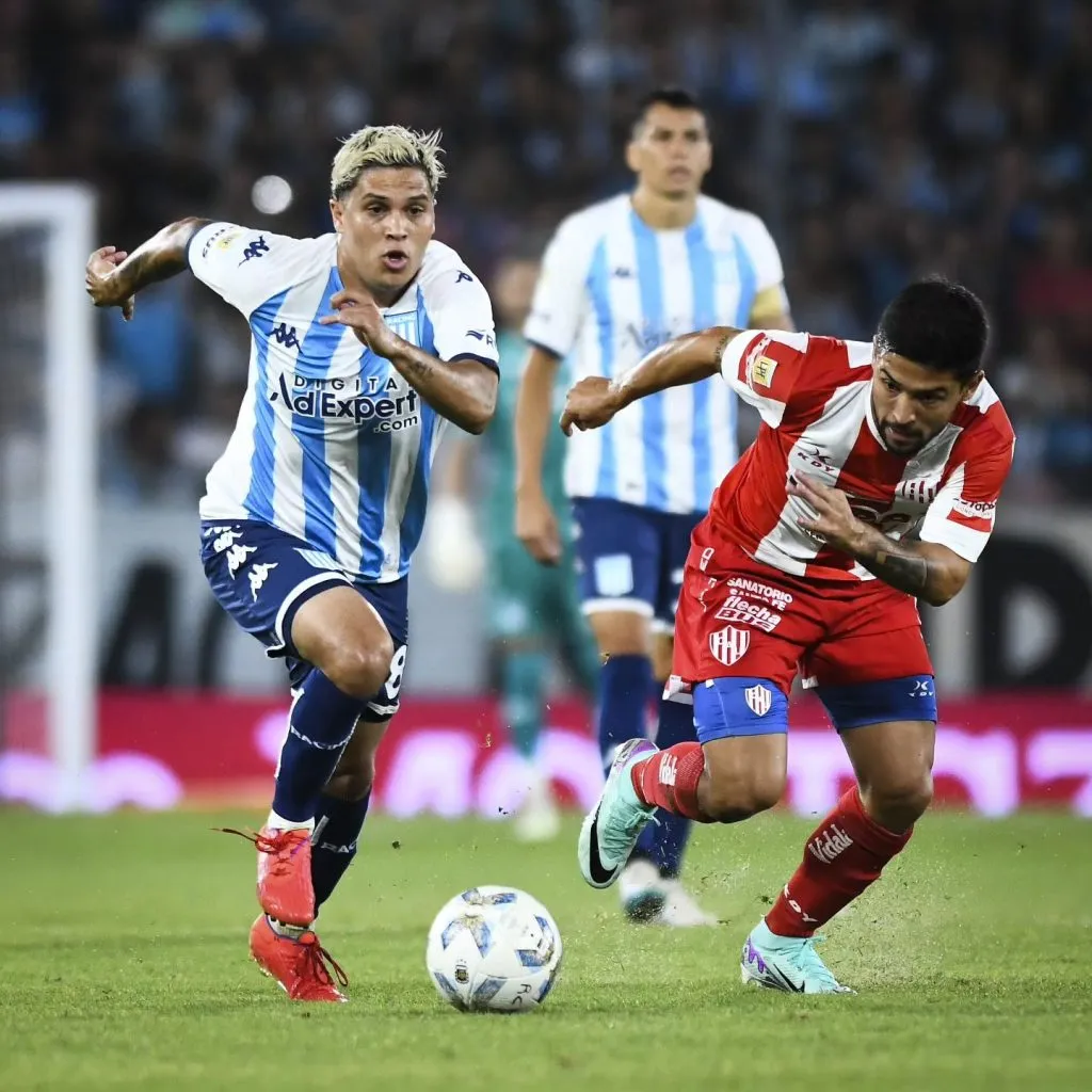 Juanfer Quintero critico el planteo de Unión. (Foto: Prensa Racing).