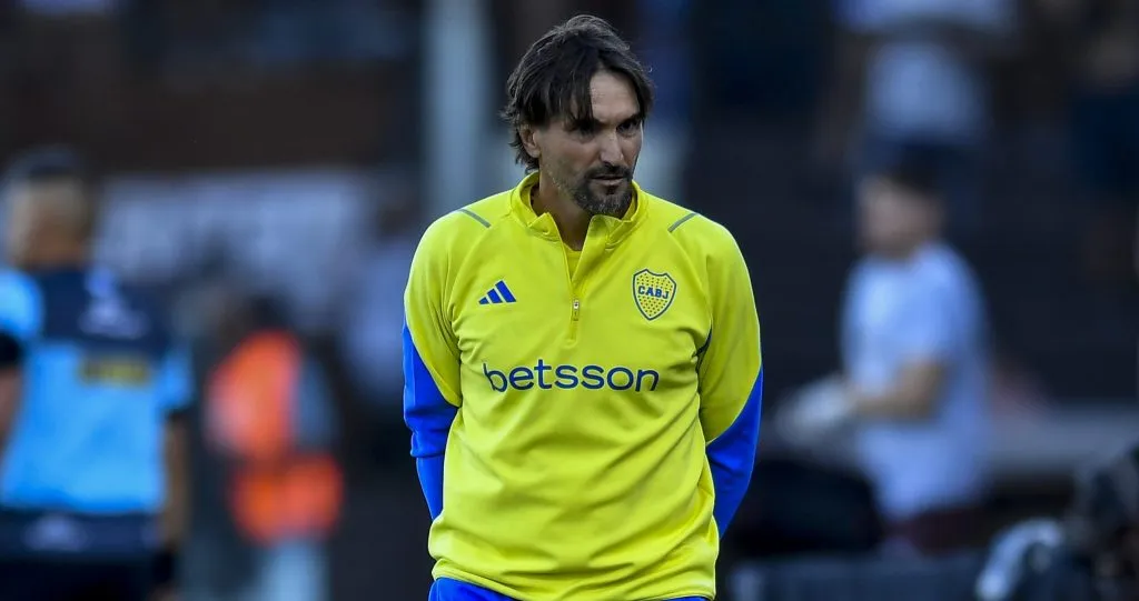 Diego Martínez, hasta entonces, acumula 3 empates y una victoria en sus cuatro partidos oficiales como entrenador de Boca. Getty Images.