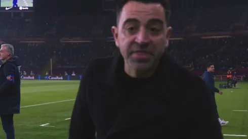 Xavi y su exabrupto frente a la cámara.