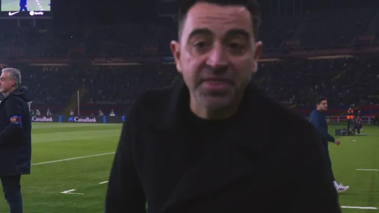 Xavi y su exabrupto frente a la cámara.