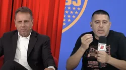 Riquelme y su cruce con Marcelo 'Cholo' Sottile.