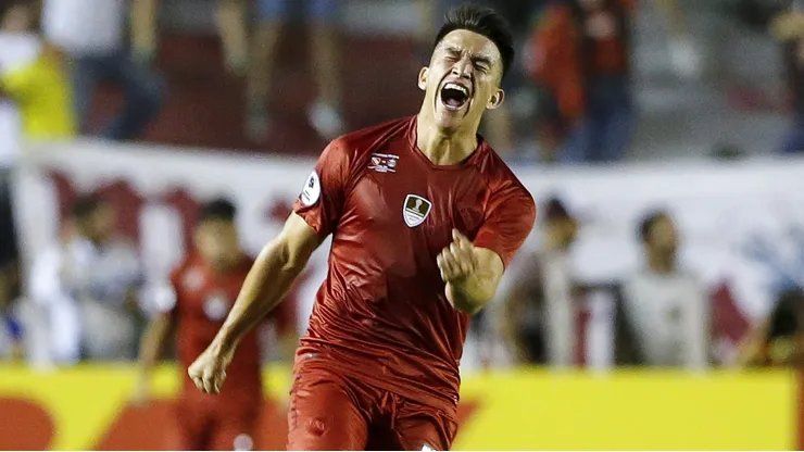 Fernando Gaibor durante su paso por Independiente.