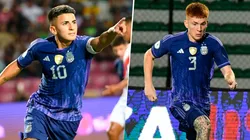 El posteo de Almada con el Colo Barco tras la discusión en pleno partido de Argentina