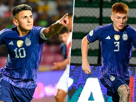 El posteo de Almada con el Colo Barco tras la discusión en pleno partido de Argentina