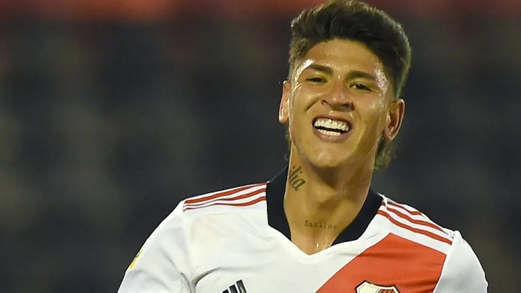 Jorge Carrascal, cuando estuvo en River (Getty Images).